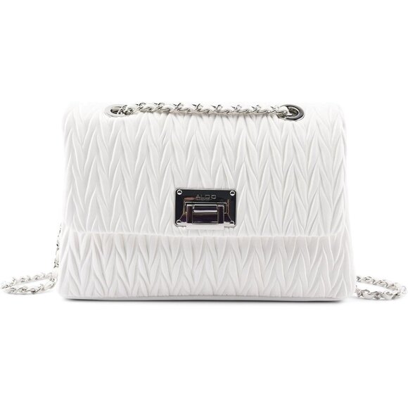 Women's Synthetic Handbag Medium White Overflow Versatile Crossbody Shoulder